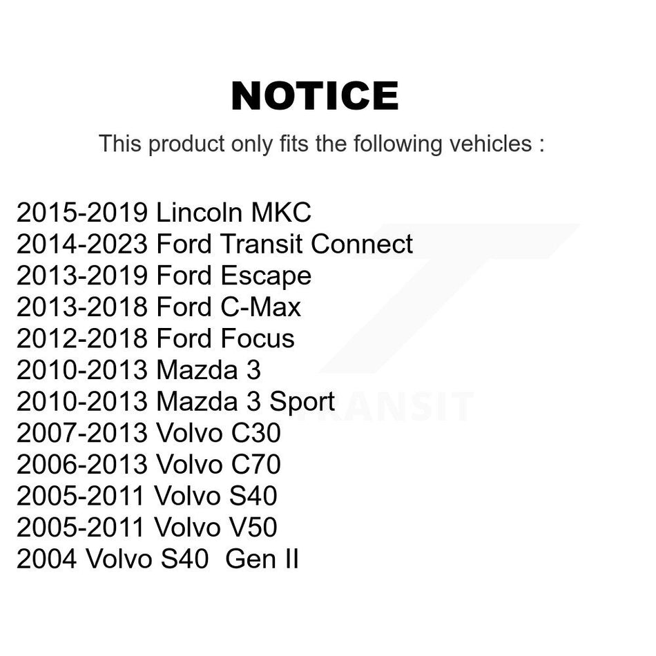 Front Suspension Link Pair For Ford Focus Escape Mazda 3 Transit Connect Volvo S40 C-Max C70 C30 V50 Sport K72-100229