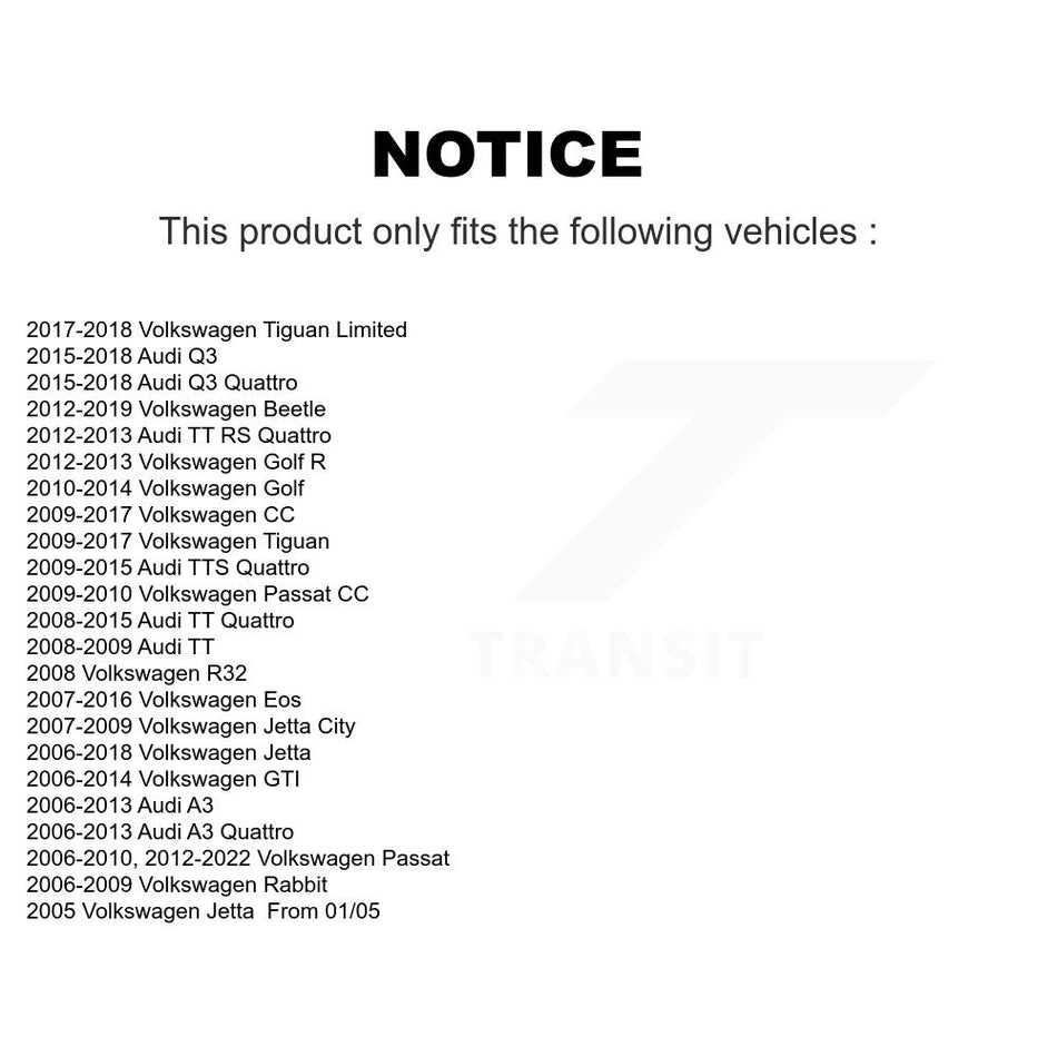 Rear Suspension Link Pair For Volkswagen Jetta Passat Tiguan Beetle Audi CC GTI Q3 Eos Golf Rabbit A3 SportWagen TT Quattro R R32 City K72-100375