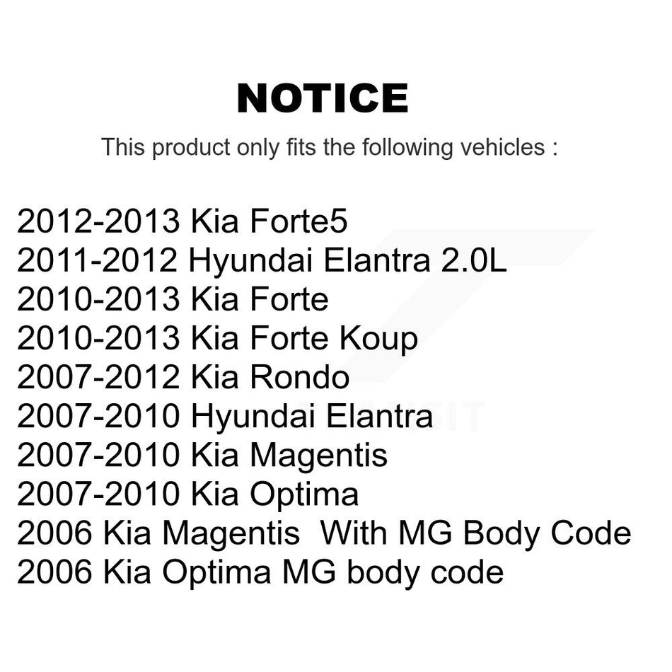 Front Suspension Ball Joints Pair For Hyundai Elantra Kia Forte Optima Rondo Koup Forte5 Magentis K72-100439