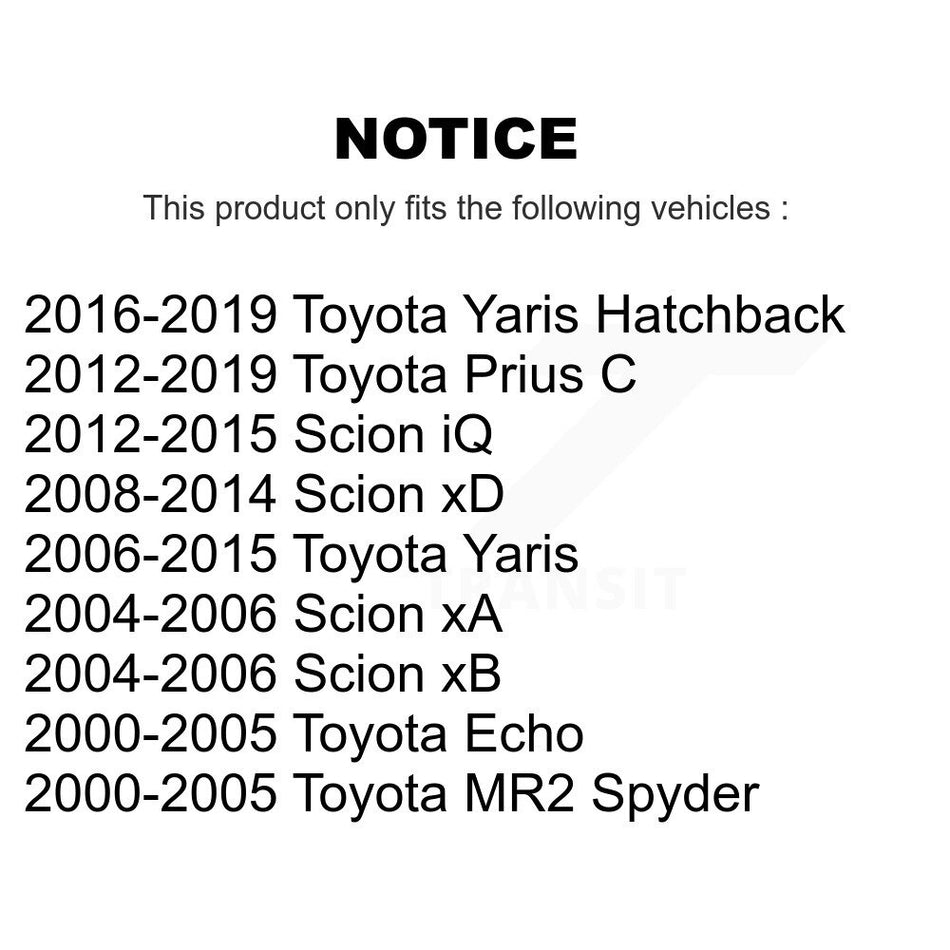 Front Suspension Ball Joints Pair For Toyota Yaris Scion Prius C xB xD Echo xA K72-100445