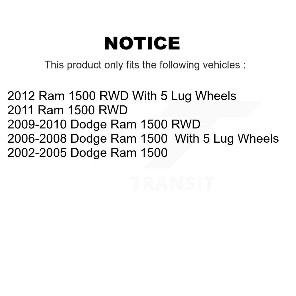 Front Suspension Ball Joints Pair For Dodge Ram 1500 K72-100486