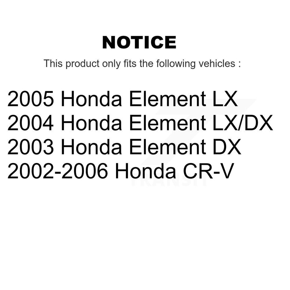Front Suspension Ball Joints Pair For Honda CR-V Element K72-100496