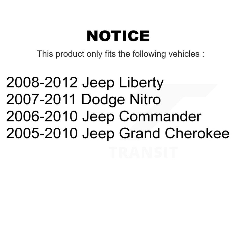 Front Suspension Ball Joints Pair For Jeep Grand Cherokee Liberty Commander Dodge Nitro K72-100506