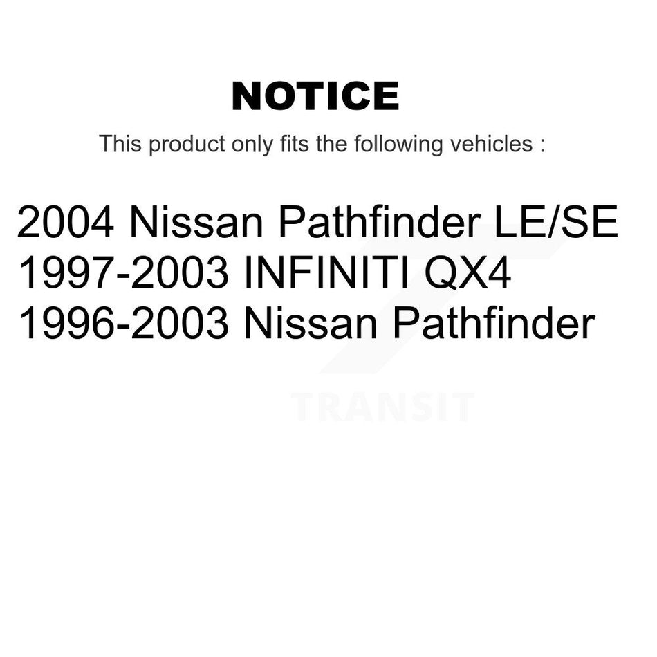 Front Suspension Ball Joints Pair For Nissan Pathfinder INFINITI QX4 K72-100531