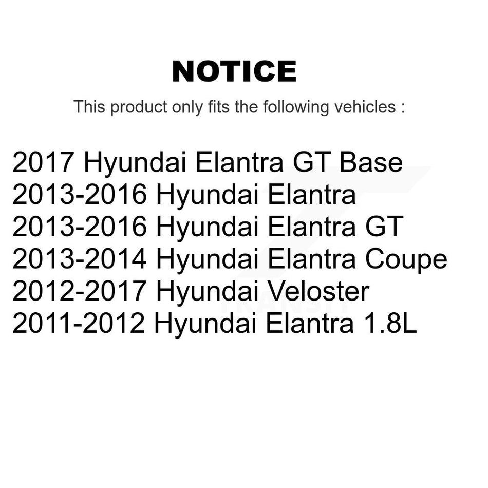 Front Lower Suspension Control Arm & Ball Joint Kit For Hyundai Elantra GT Veloster Coupe K72-100635