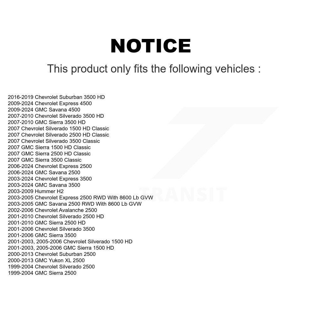 Front Upper Suspension Ball Joint Pair For GMC Chevrolet Sierra 2500 HD Savana K72-100661
