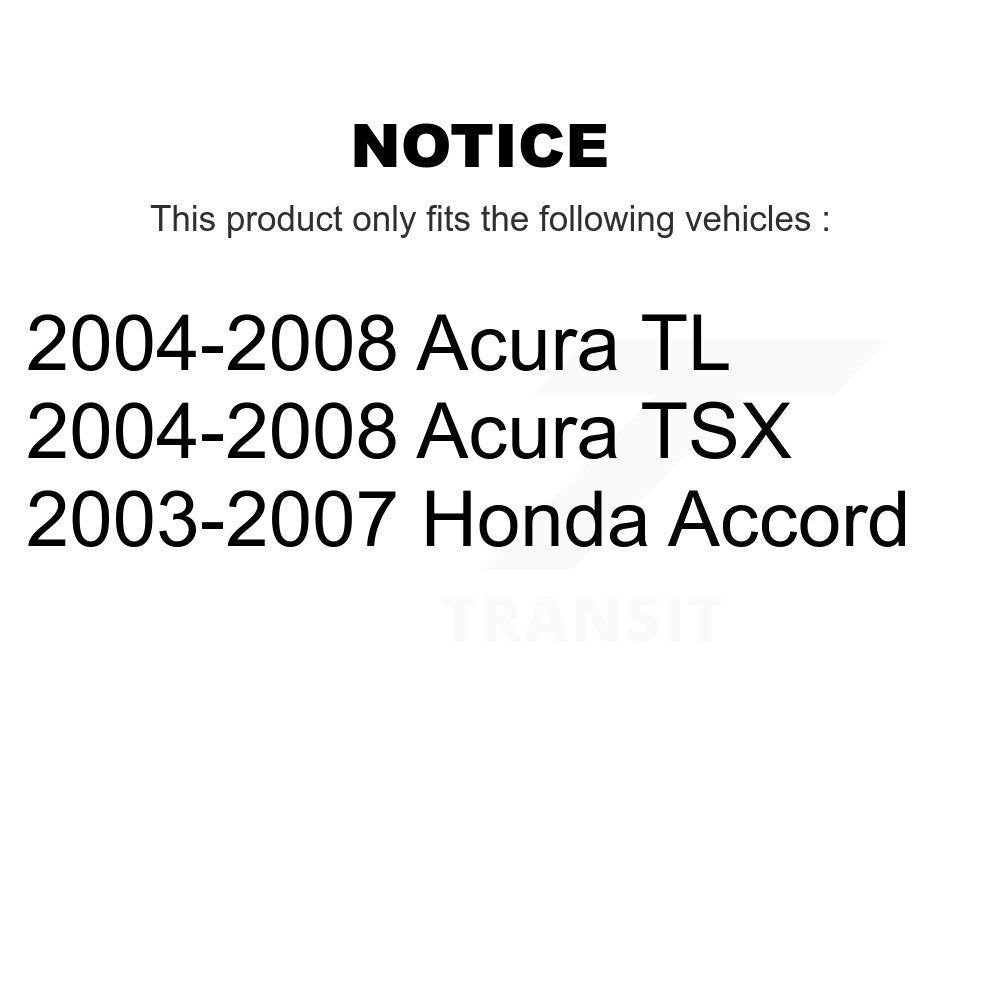 Front Lower Inner Forward Control Arm Bushing Pair For Honda Accord Acura TL TSX K72-100872