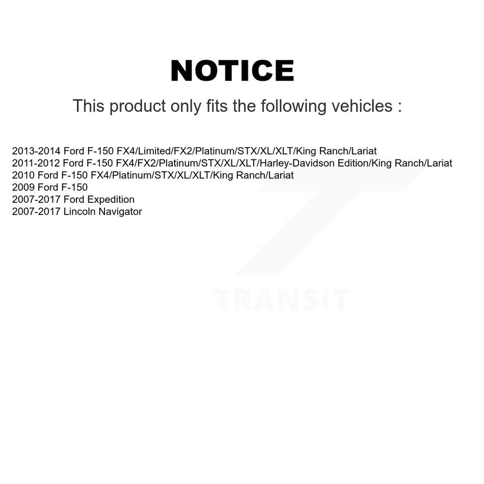 Front Suspension Ball Joint And Tie Rod End Kit For Ford F-150 Expedition Lincoln Navigator K72-100877