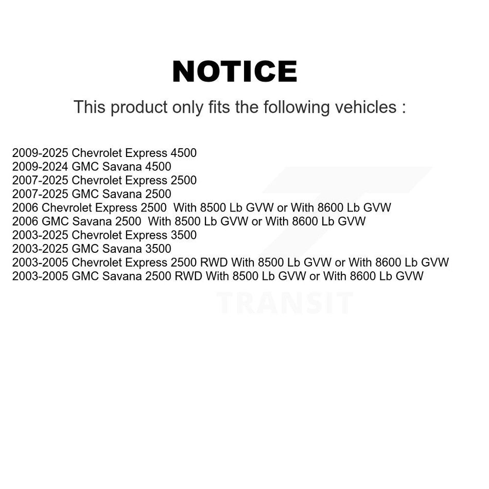 Front Suspension Ball Joint And Tie Rod End Kit For Chevrolet Express 3500 2500 GMC Savana 4500 K72-100949