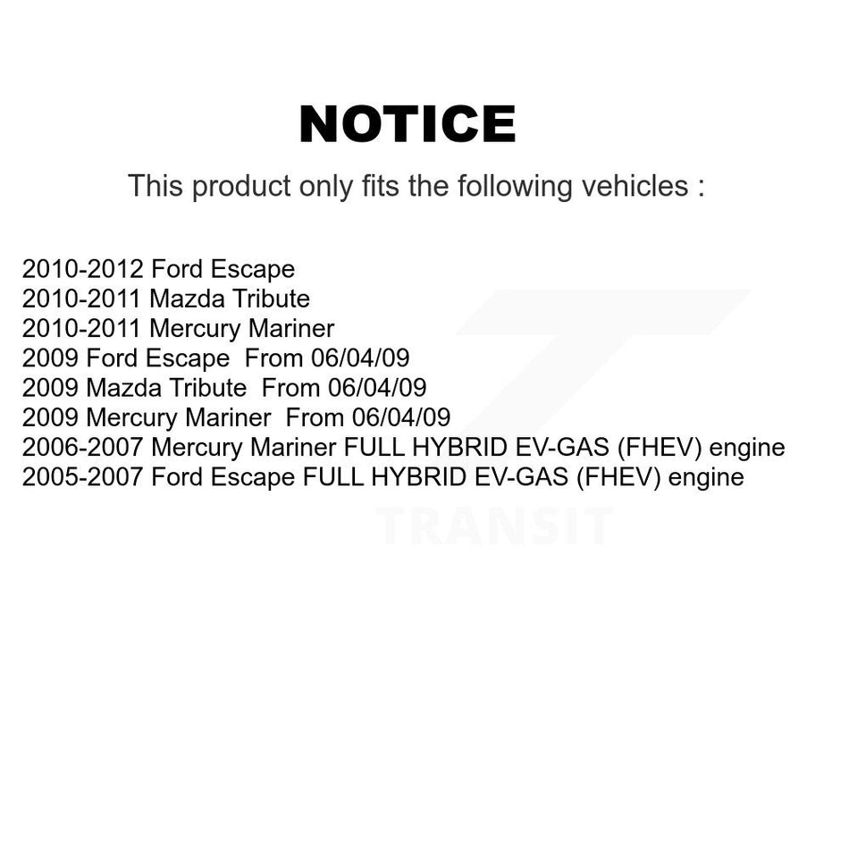 Front Suspension Control Arm And Tie Rod End Kit For Ford Escape Mercury Mariner Mazda Tribute K72-101054