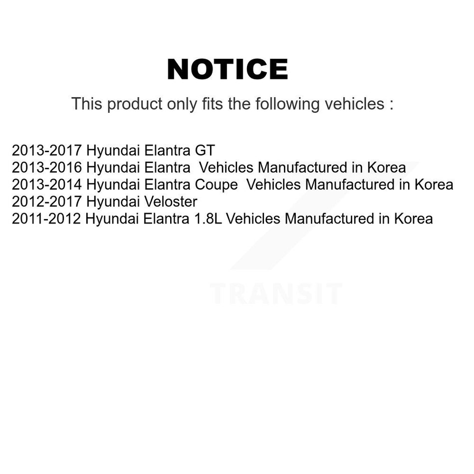 Front Suspension Ball Joint And Tie Rod End Kit For Hyundai Elantra Veloster GT Coupe K72-101068