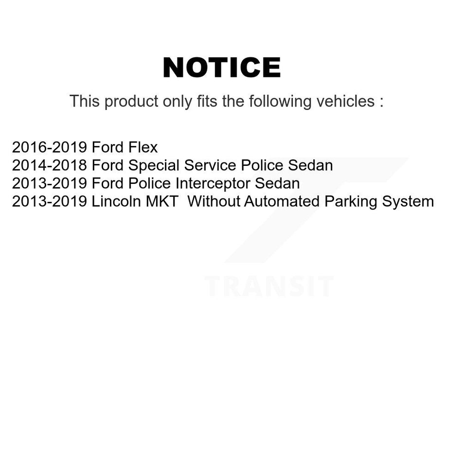 Front Suspension Control Arm And Tie Rod End Kit For Ford Police Interceptor Sedan Flex Lincoln MKT Special Service K72-101112