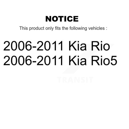 Front Lower Inner Forward Control Arm Bushing Pair For 2006-2011 Kia Rio Rio5 K72-101114
