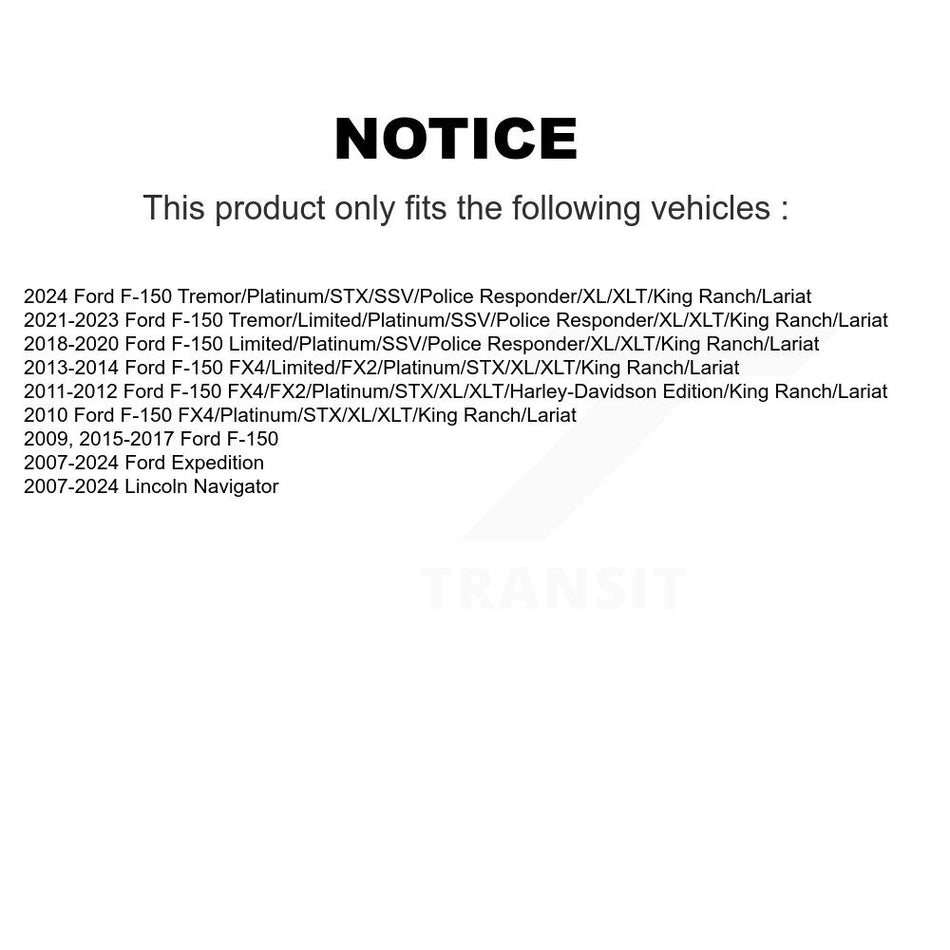 Front Tie Rod End Kit For Ford F-150 Expedition Lincoln Navigator K72-101247