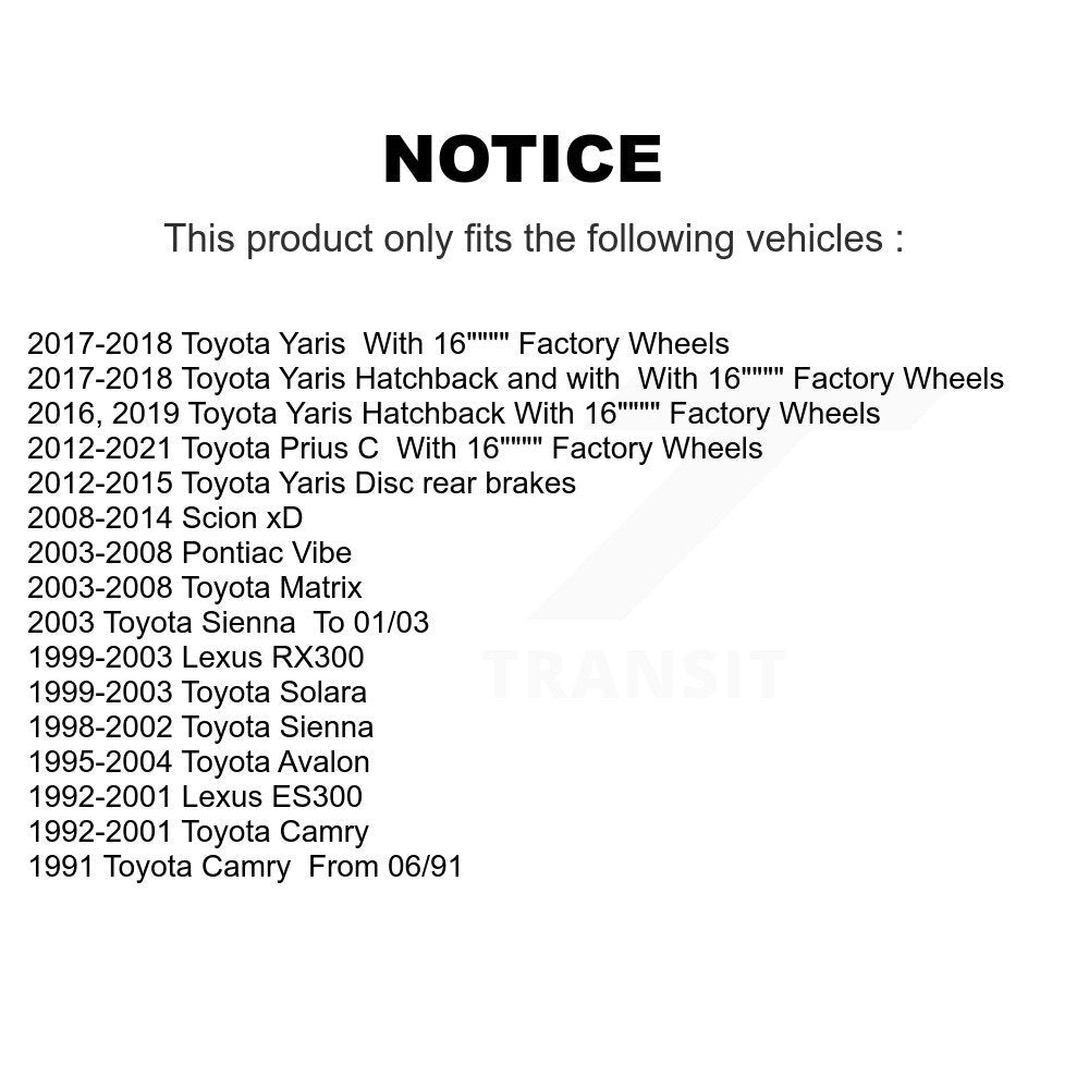 Front Outer Tie Rod End Pair For Toyota Matrix Yaris Pontiac Vibe Camry Prius C Sienna xD K72-101332