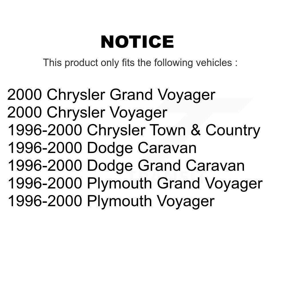Front Outer Tie Rod End Pair For Dodge Caravan Grand Plymouth Voyager Chrysler Town & K72-101335