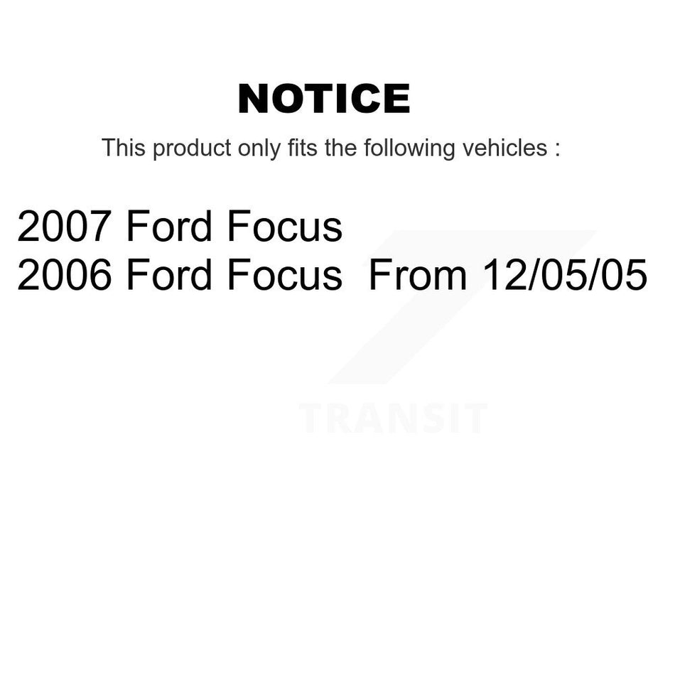 Front Outer Steering Tie Rod End Pair For Ford Focus K72-101337