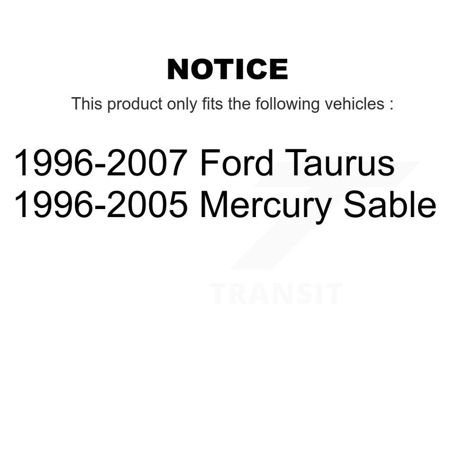 Front Outer Steering Tie Rod End Pair For Ford Taurus Mercury Sable K72-101339