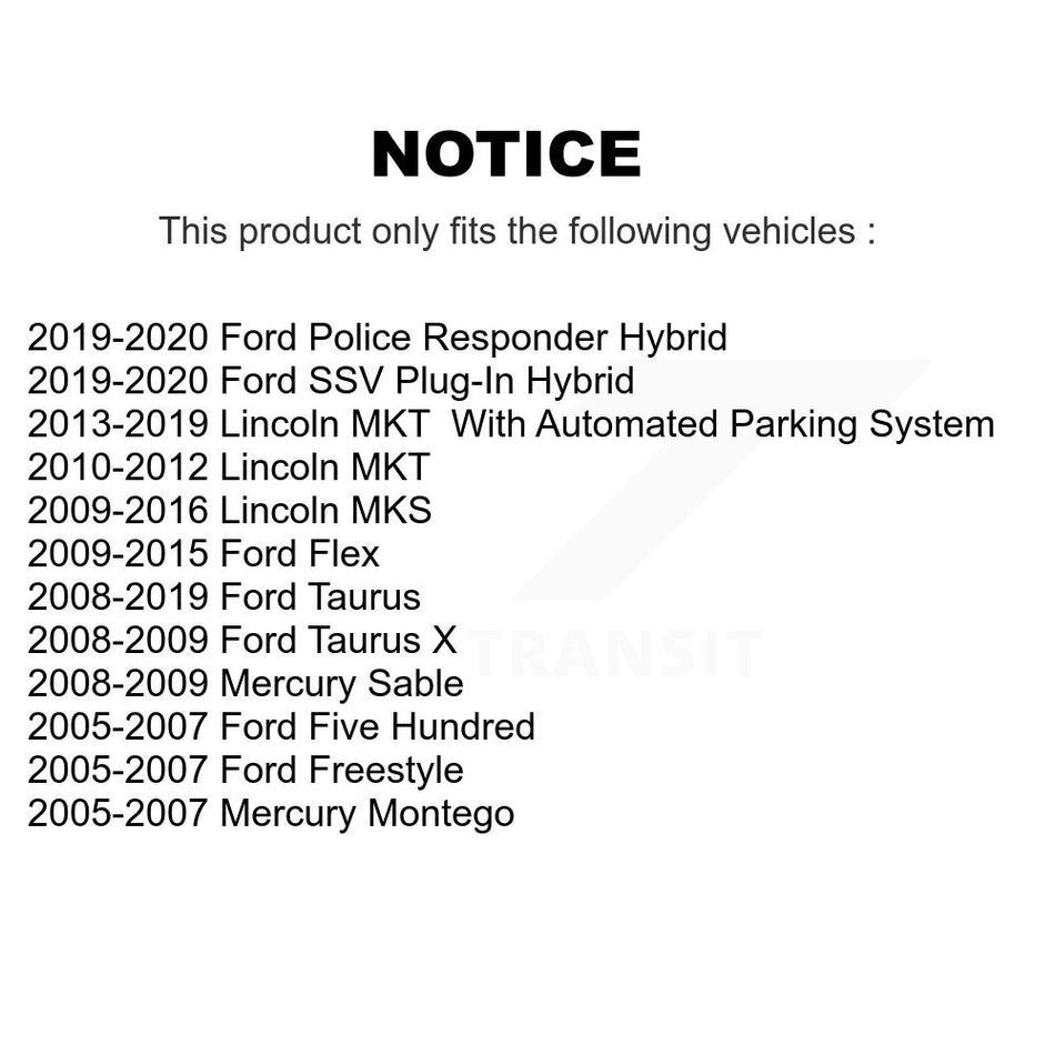 Front Outer Tie Rod End Pair For Ford Taurus Flex Lincoln Five Hundred MKS Freestyle MKT K72-101343