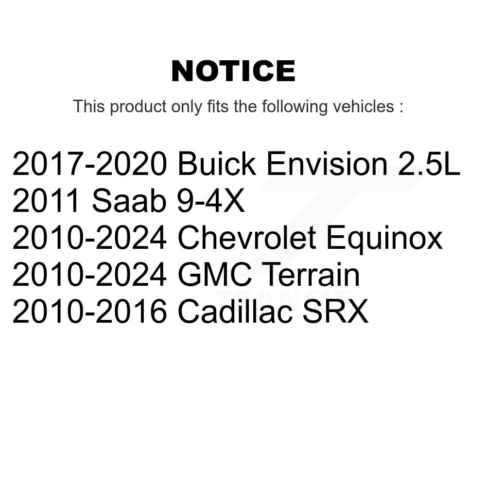 Front Outer Tie Rod End Pair For Chevrolet Equinox GMC Terrain Cadillac SRX Buick Saab K72-101347
