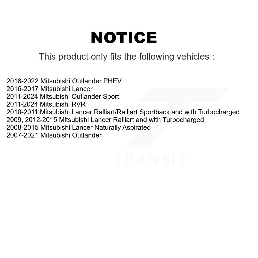 Front Outer Steering Tie Rod End Pair For Mitsubishi RVR Outlander Lancer PHEV Sport K72-101352