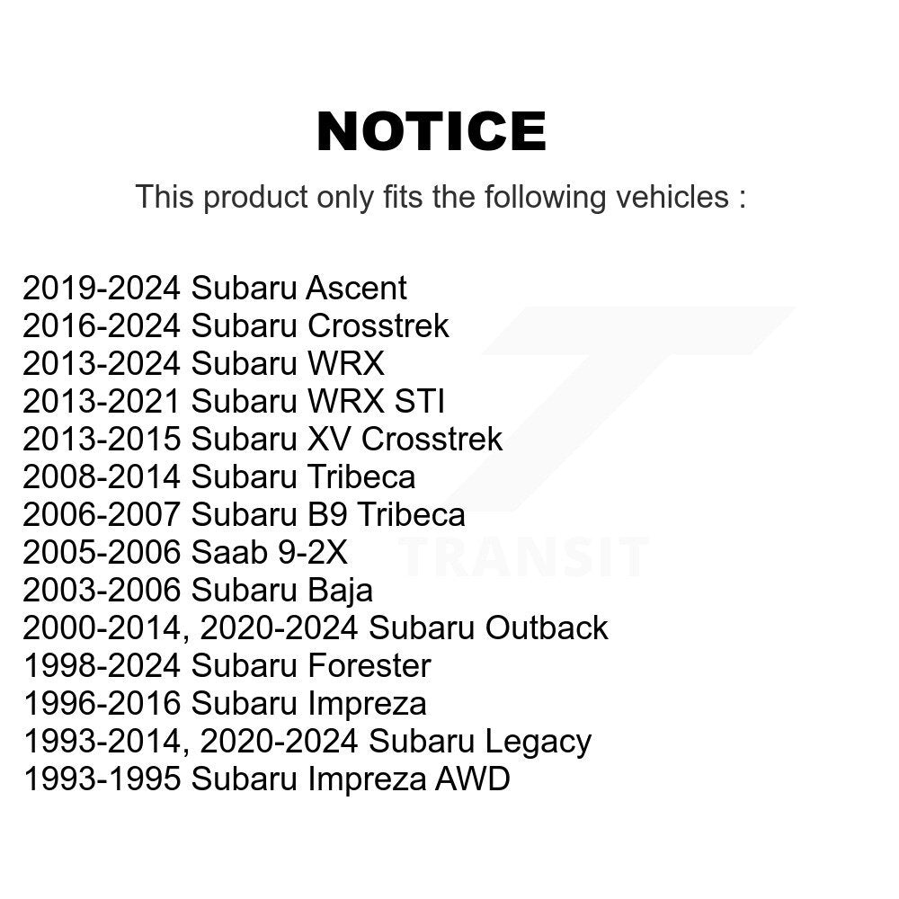 Front Outer Tie Rod End Pair For Subaru Forester Crosstrek Outback Impreza WRX Legacy XV K72-101353