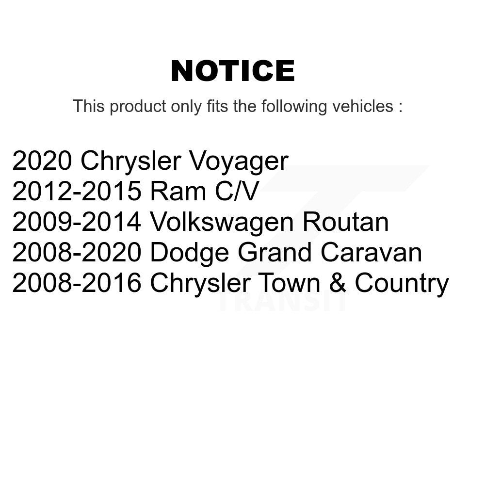 Front Outer Tie Rod End Pair For Dodge Grand Caravan Chrysler Town & Country Ram C/V K72-101358