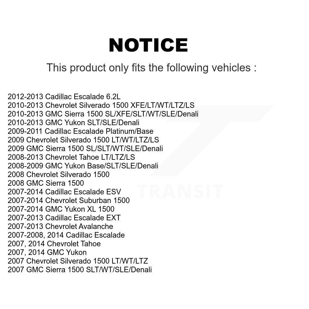 Front Outer Tie Rod End Pair For Chevrolet GMC Sierra 1500 Silverado Avalanche Cadillac K72-101371