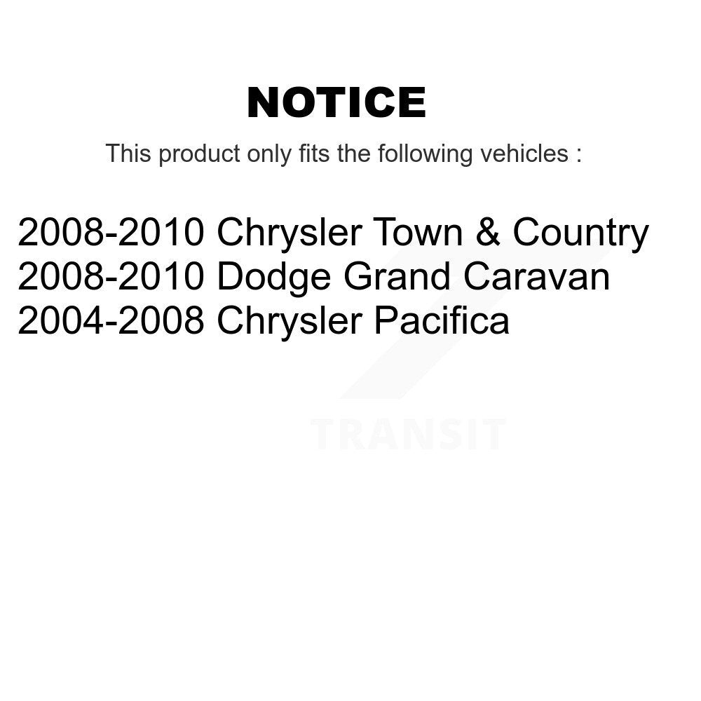 Front Inner Tie Rod End Pair For Dodge Grand Caravan Chrysler Town & Country Pacifica K72-101383
