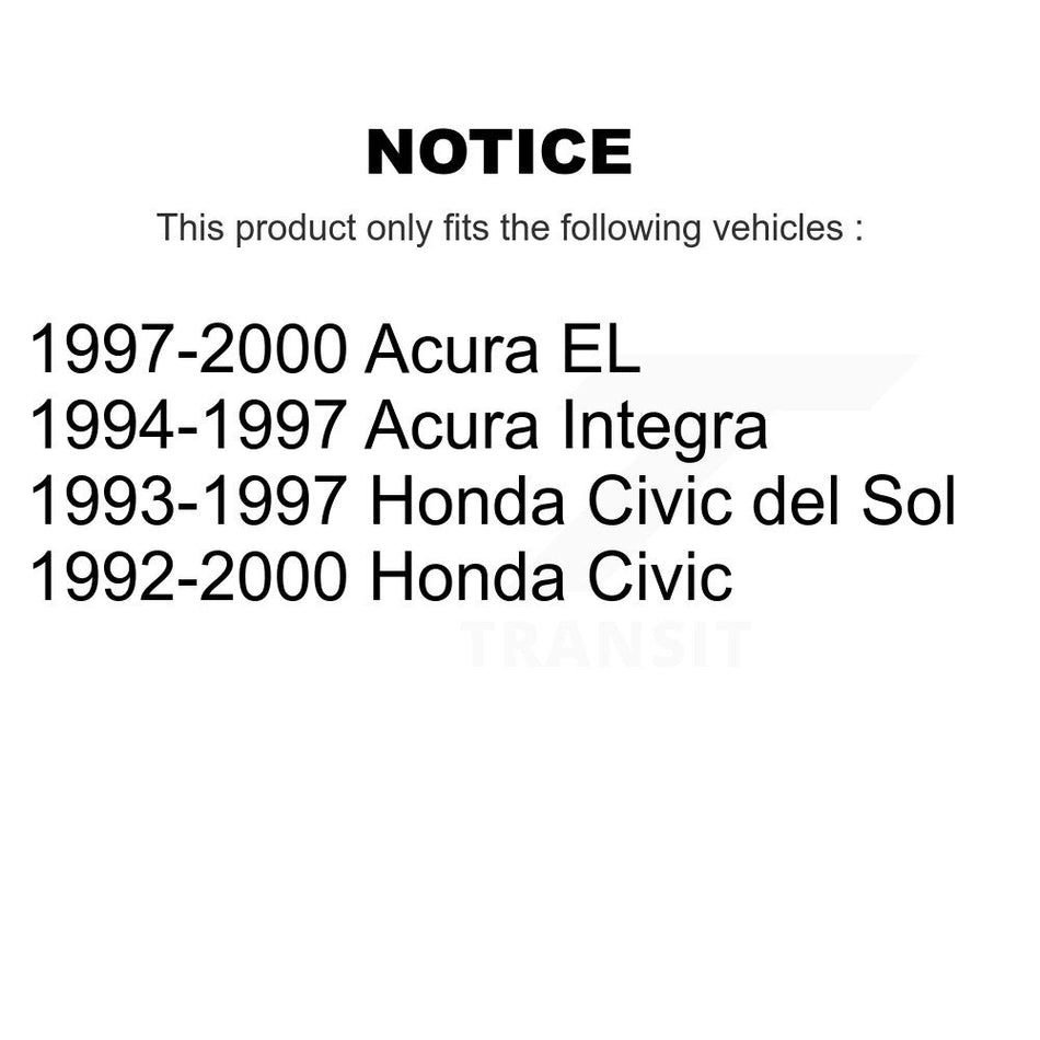 Front Outer & Inner Steering Tie Rod End Kit For Honda Civic Acura EL del Sol Integra K72-101416