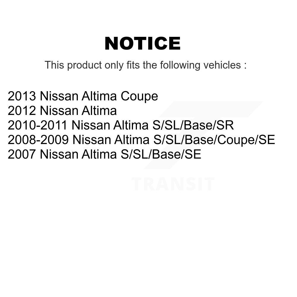Front Outer & Inner Steering Tie Rod End Kit For Nissan Altima K72-101421