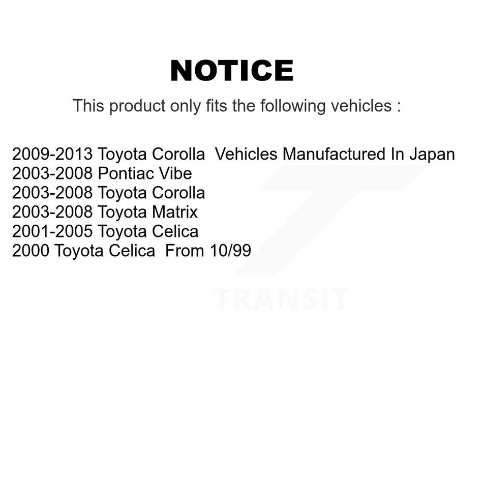 Front Lower Control Arm Kit For Toyota Corolla Matrix Pontiac Vibe Celica K72-101434