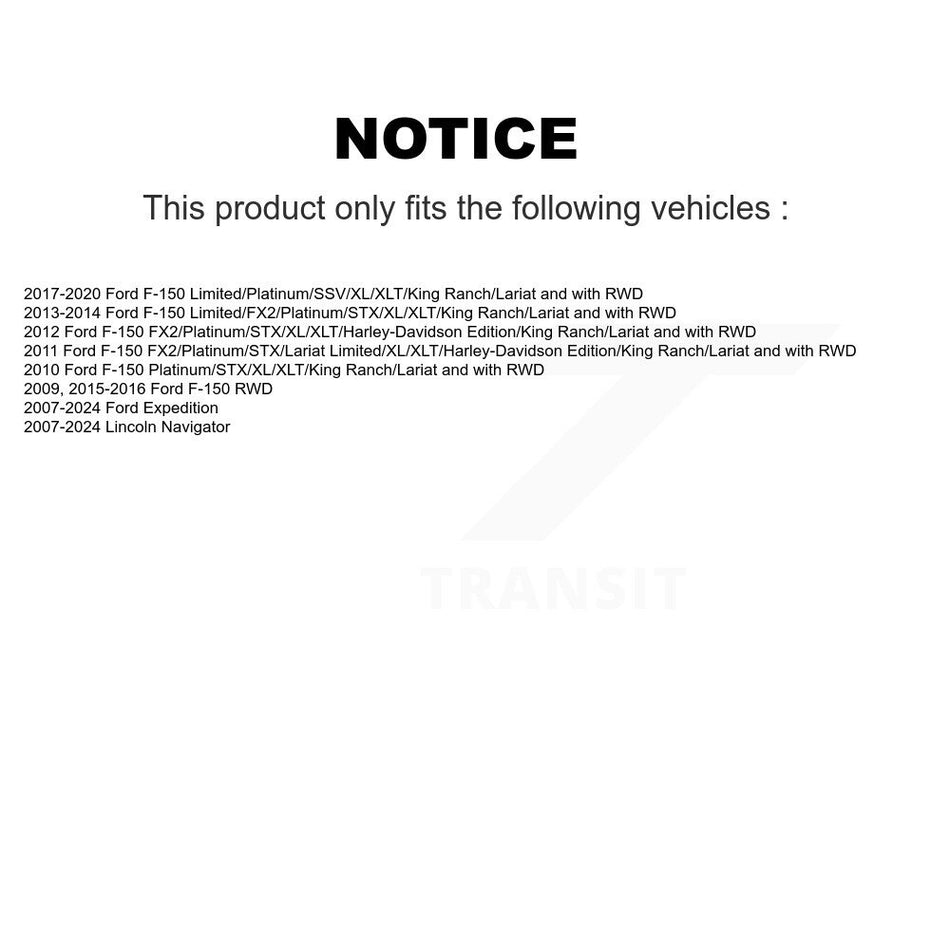 Front Control Arm And Ball Joint Link Kit For Ford F-150 Expedition Lincoln Navigator K72-101479