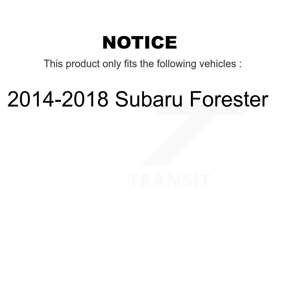 Front Suspension Control Arm And Tie Rod End Kit For 2014-2018 Subaru Forester K72-101506