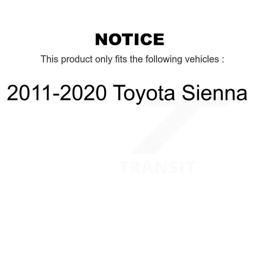 Front Lower Suspension Control Arm Ball Joint Assemblies Kit For 2011-2020 Toyota Sienna K72-101511