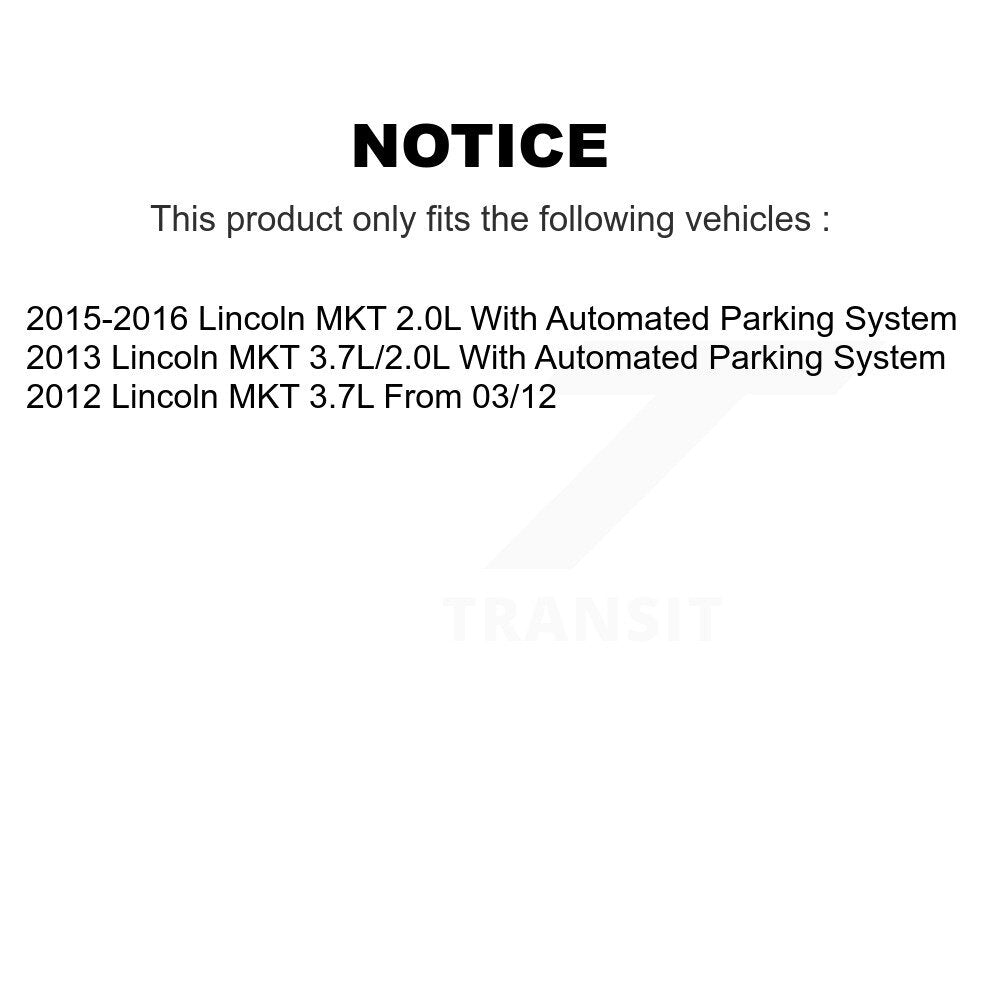 Front Suspension Control Arm And Ball Joint Tie Rod End Link Kit (8Pc) For Lincoln MKT K72-101528