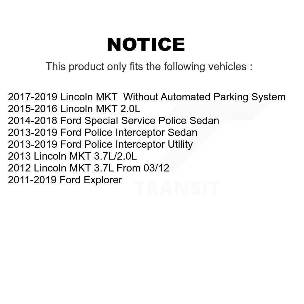 Front Inner Tie Rod End Pair For Ford Explorer Police Interceptor Utility Sedan Lincoln K72-101545
