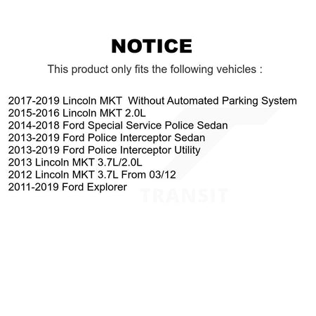 Front Inner Tie Rod End Pair For Ford Explorer Police Interceptor Utility Sedan Lincoln K72-101545