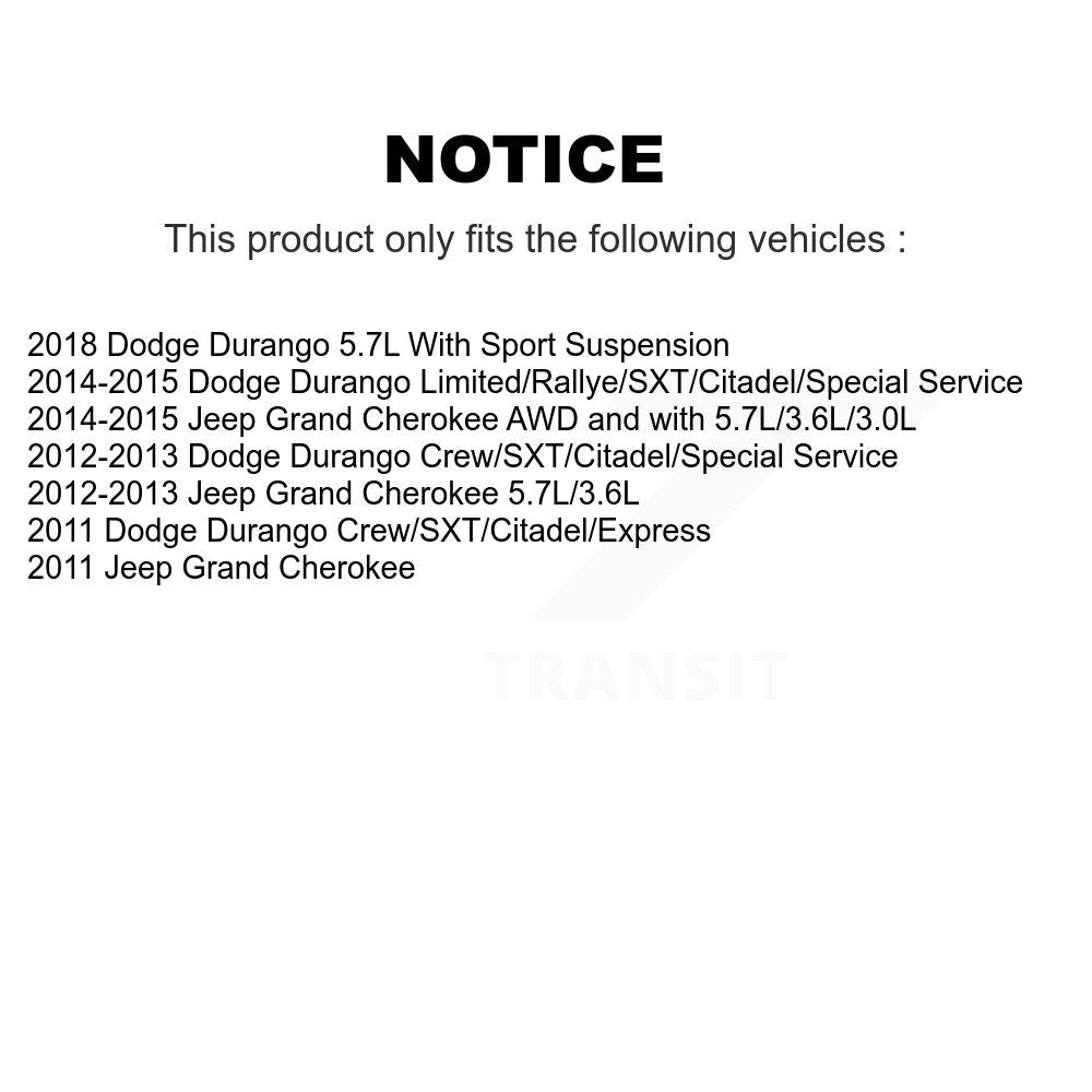 Front Suspension Link Kit For Jeep Grand Cherokee Dodge Durango K72-101555