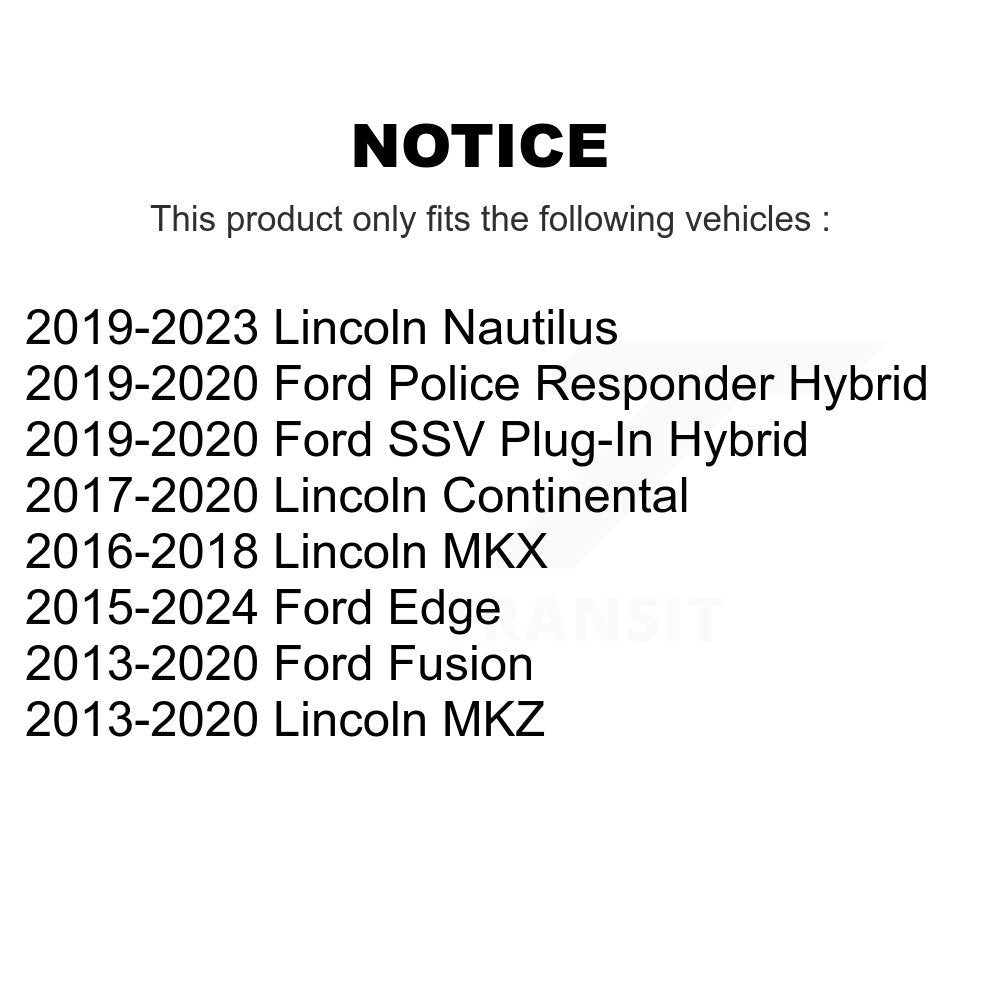 Front Link Pair For Ford Edge Fusion Lincoln Nautilus MKX MKZ Continental Police Hybrid K72-101574