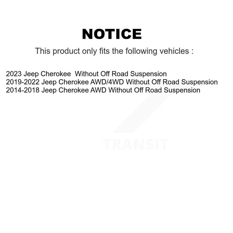 Front Suspension Link Pair For Jeep Cherokee Without Off Road K72-101581