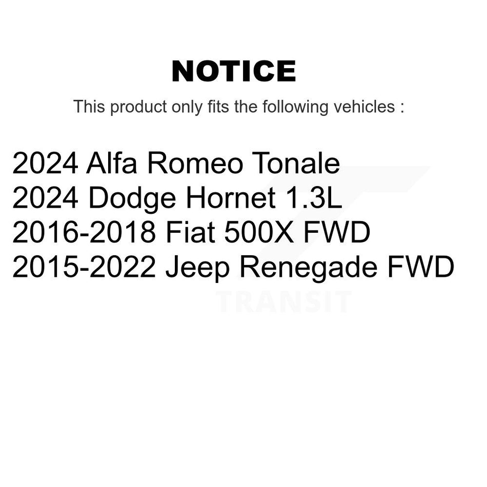 Front Rear Suspension Link Kit For Jeep Renegade Fiat 500X Dodge Hornet Alfa Romeo Tonale K72-101585