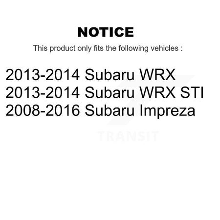 Front Rear Suspension Link Kit For Subaru Impreza WRX STI K72-101589