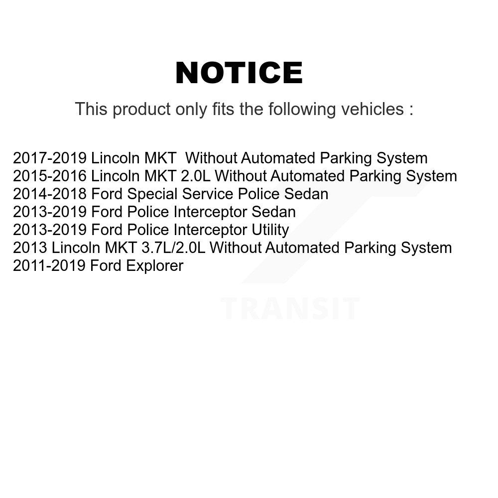 Front Tie Rod End Kit For Ford Explorer Police Interceptor Utility Sedan Lincoln MKT K72-101613