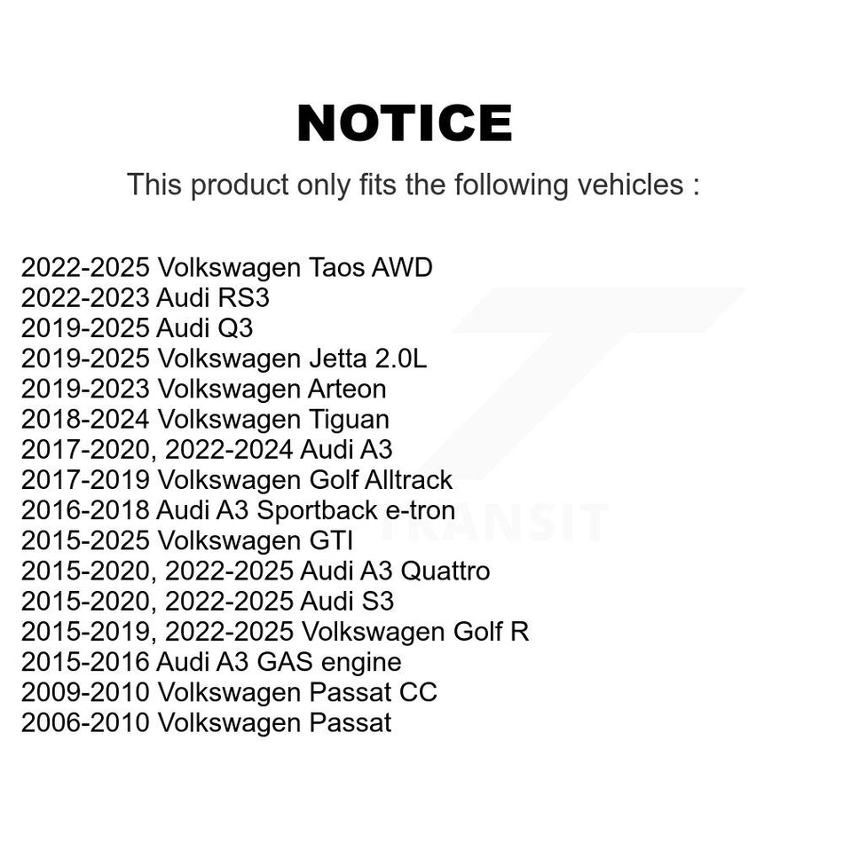 Front Outer Tie Rod End Kit For Volkswagen Tiguan Jetta Audi Q3 Taos GTI A3 Quattro Golf K72-101636
