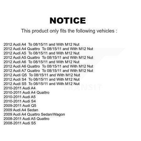 Front Lower Forward Suspension Ball Joints Pair For Audi Q5 A4 Quattro A5 S4 S5 A7 A6 K72-101647