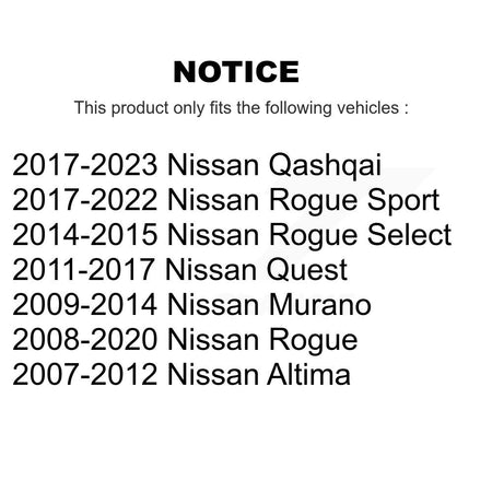 Front Suspension Bar Link Kit For Nissan Rogue Sport Qashqai Altima Murano Quest Select K72-101675