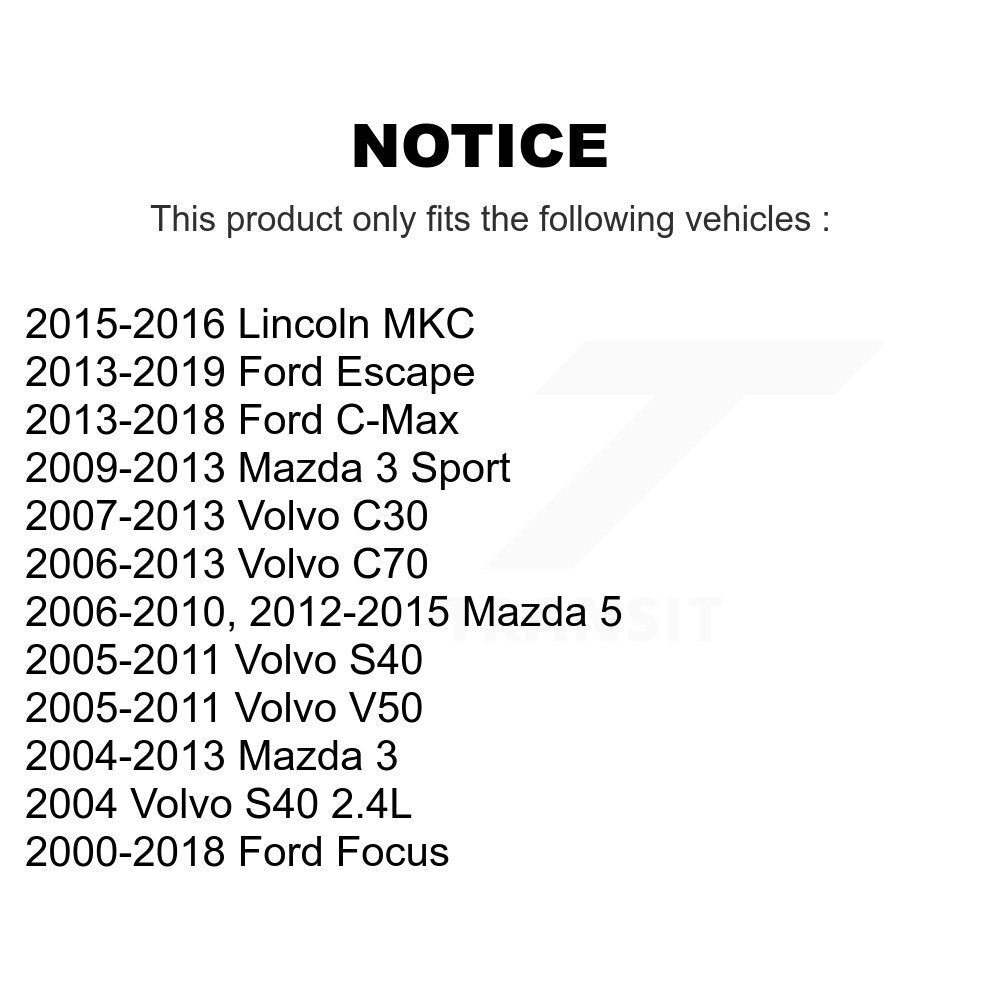 Rear Upper Control Arm Pair For Ford Escape Mazda 3 Focus 5 Volvo C-Max S40 C30 Lincoln K72-101705