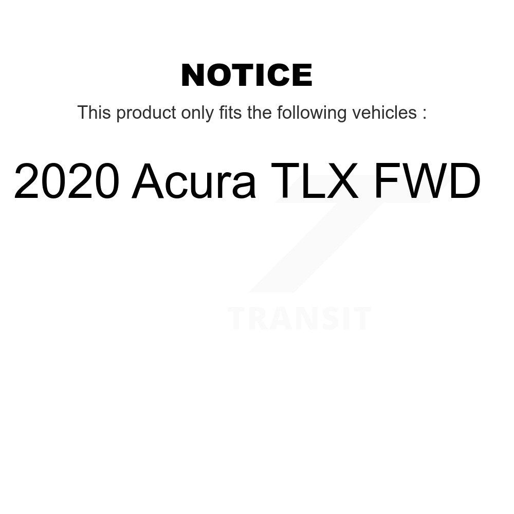 Front Suspension Lower Ball Joint And Tie Rod End Kit For 2020 Acura TLX FWD K72-101719