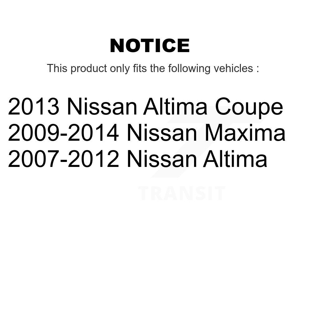 Front Rear Suspension Strut Shock Mounting Kit For Nissan Altima Maxima K73-100048